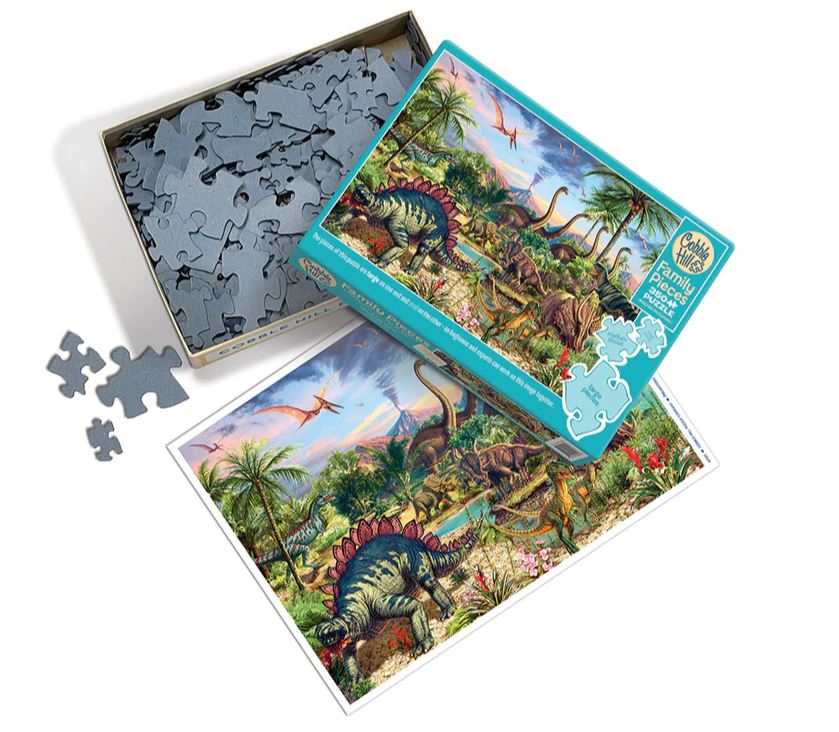 COBBLE HILL CASSE-TÊTE 350 PIÈCES - DINOSAURES (CASSE-TÊTE FAMILIAL) #47021