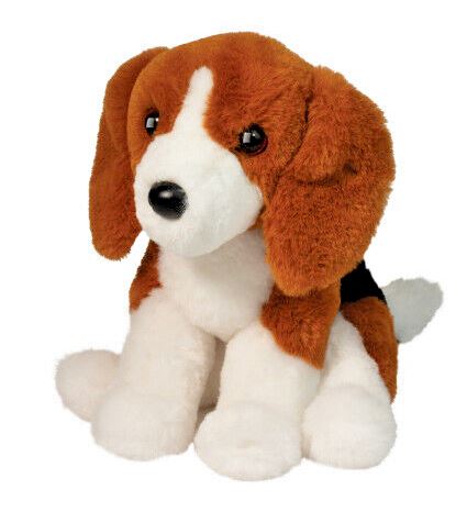 PELUCHE - EARNIE CHIEN BEAGLE DOUX 11" LONG (28 CM)