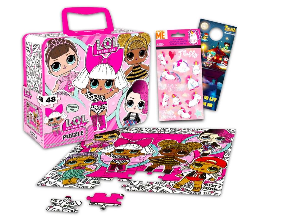 SPINMASTER JIGSAW PUZZLE LUNCH BOX 48 PIECES - LOL DOLLS #49013