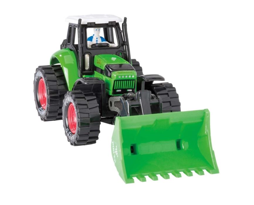 TRACTEUR SCOOP - DIE-CAST À FRICTION (ASSORTIS)