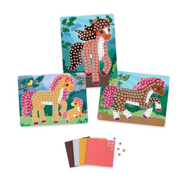 STICKY MOSAICS MOBILE HORSES KIT (MOSAIC)