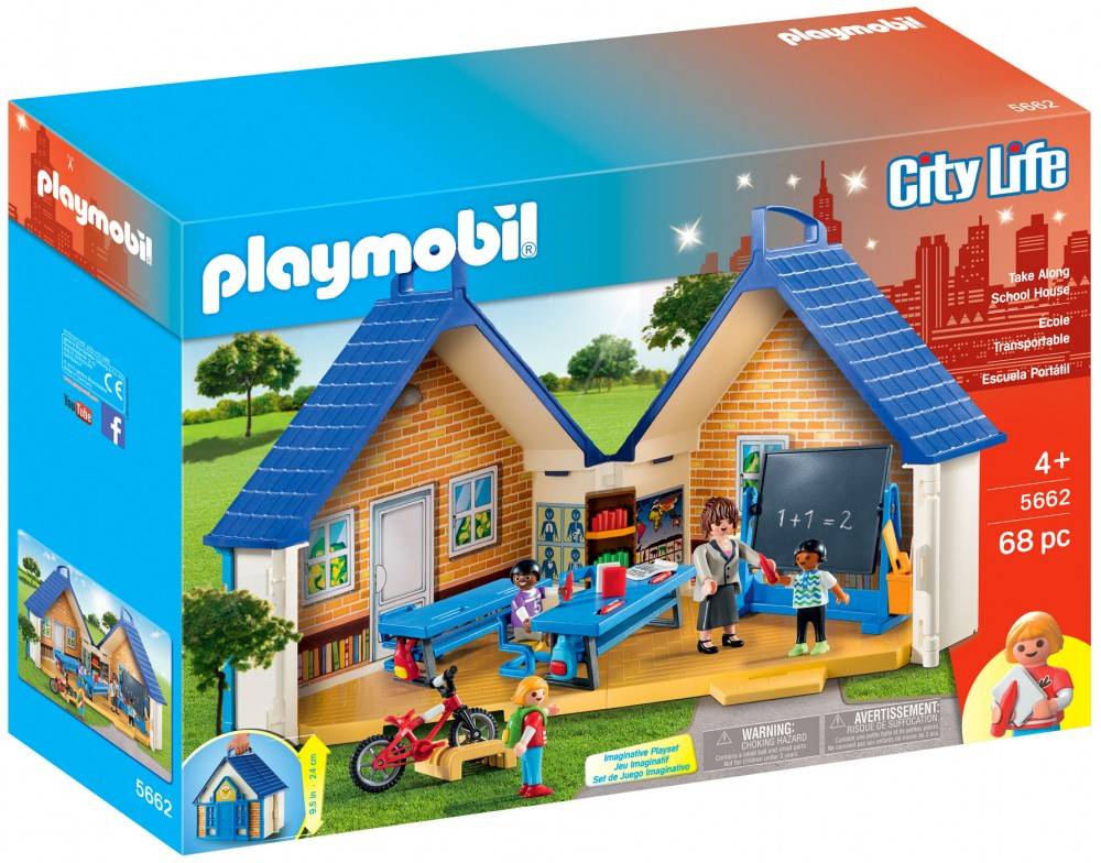 PLAYMOBIL CITY LIFE - SCHOOL PORTABLE #5662