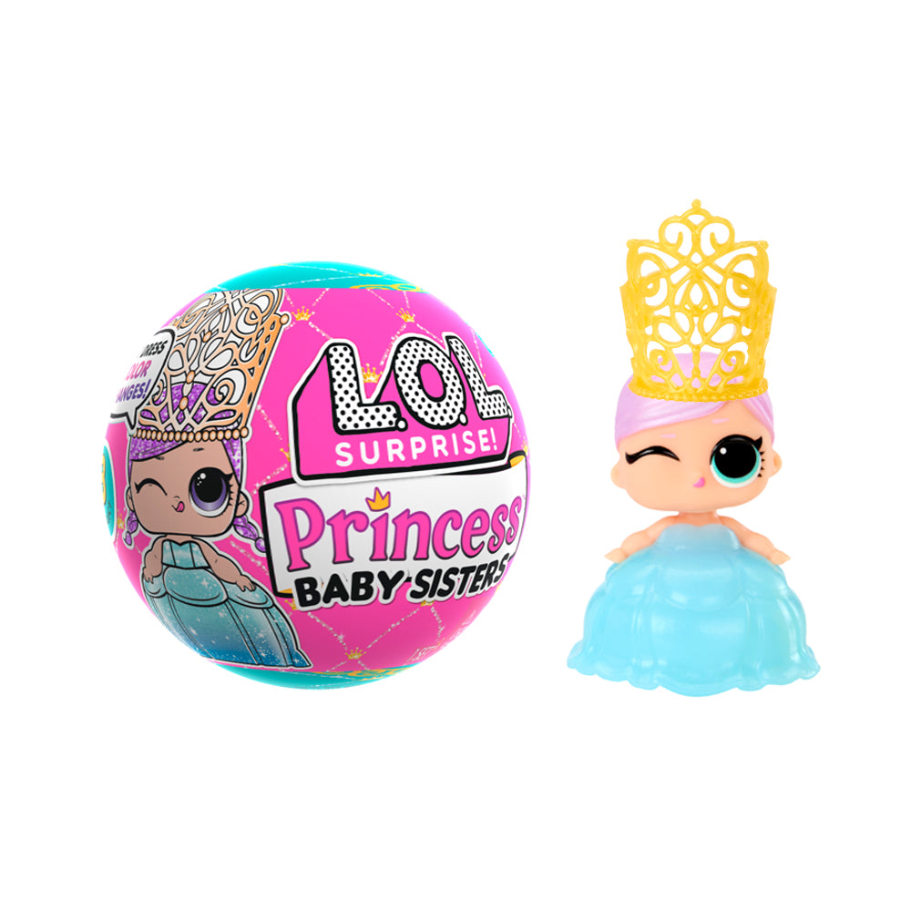 L.O.L. - PRINCESS MAKE-IT DRESS - POUPÉE TOUT-PETIT BÉBÉ SOEUR (BABY SISTER) ASST
