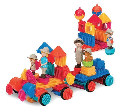 BATTAT BRISTLE BLOCKS - MALLETTE SAFARI 85 PIÈCES