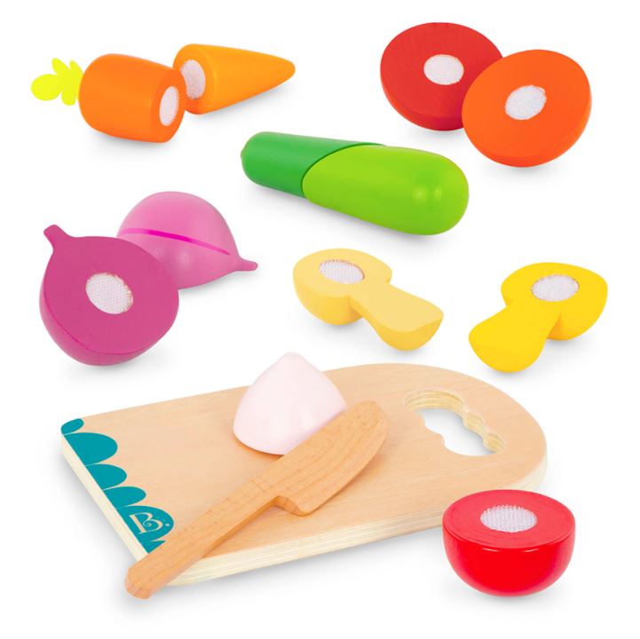 BATTAT WOODY - VEGETABLE CHOPPING SET