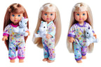 EVI LOVE - DOLL IN PYJAMAS ASST