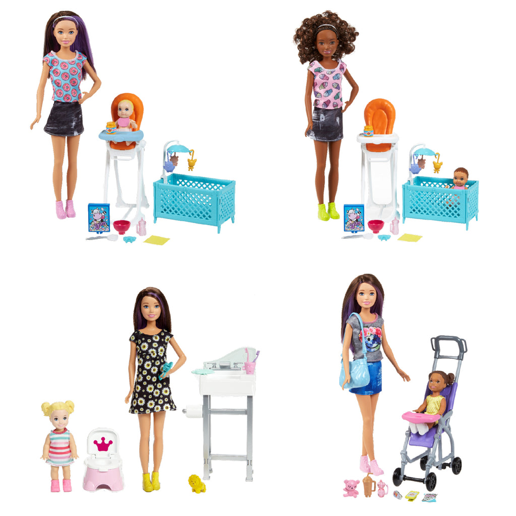 BARBIE SKIPPER - BABYSITTERS - ASSORTED BABYSITTER PLAYSET