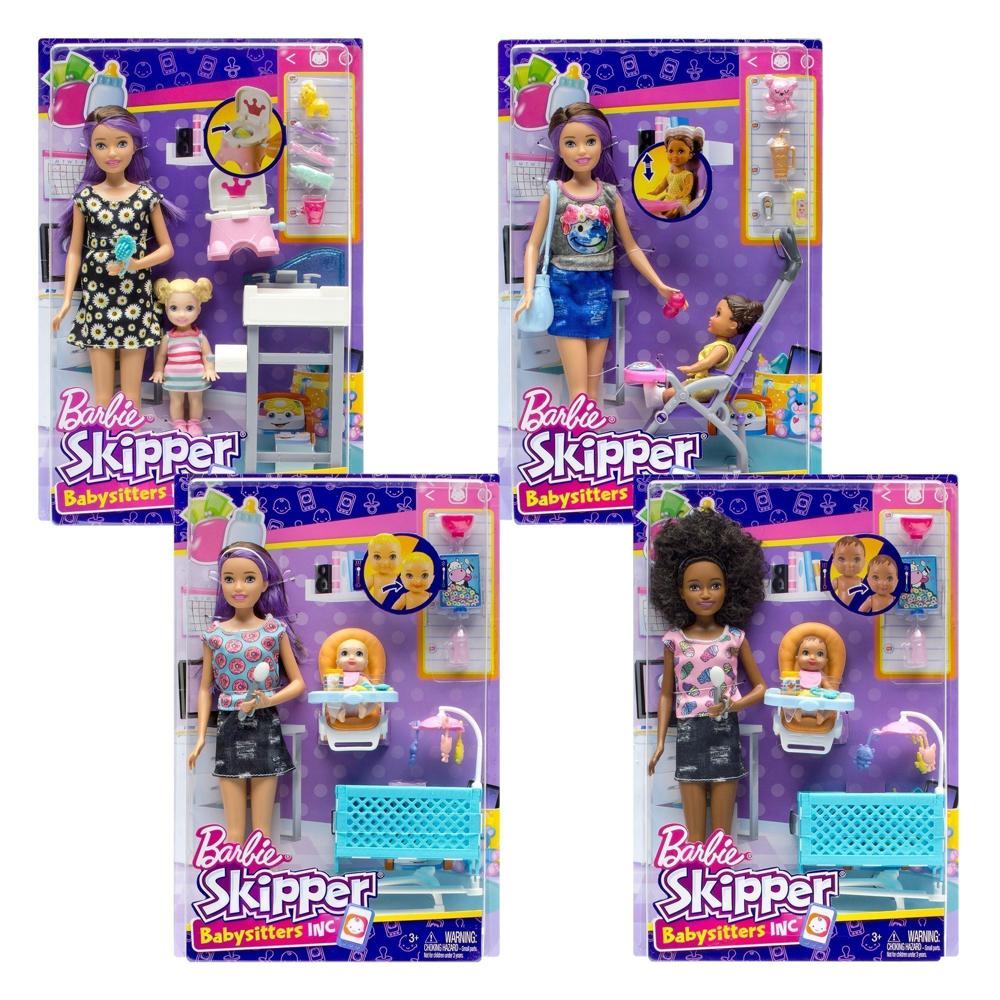 BARBIE SKIPPER - BABYSITTERS - ASSORTED BABYSITTER PLAYSET