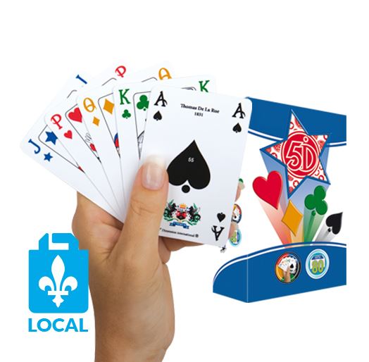 JEU DE CARTES 5D ENDOS ROUGE