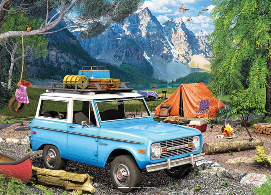 EUROGRAPHICS JIGSAW PUZZLE 1000 PIECES - FORD BRONCO #6000-5797