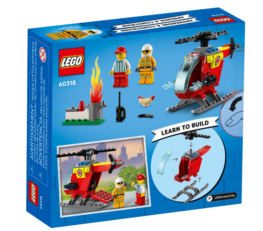 LEGO CITY FIRE - FIRE HELICOPTER #60318