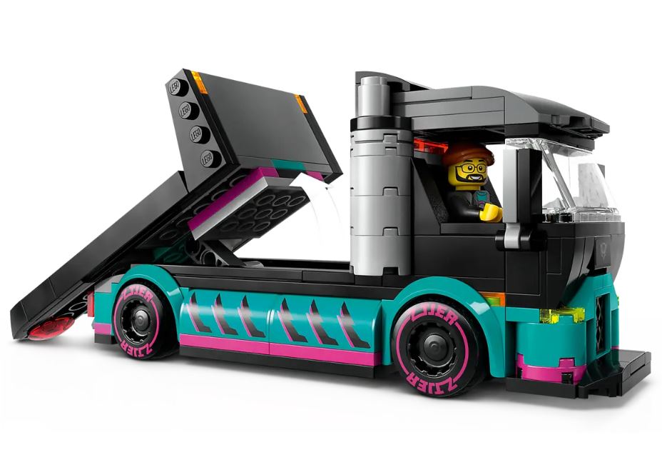 LEGO CITY - LA VOITURE DE COURSE ET LE CAMION PORTE-VOITURES #60406