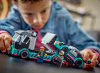 LEGO CITY - LA VOITURE DE COURSE ET LE CAMION PORTE-VOITURES #60406