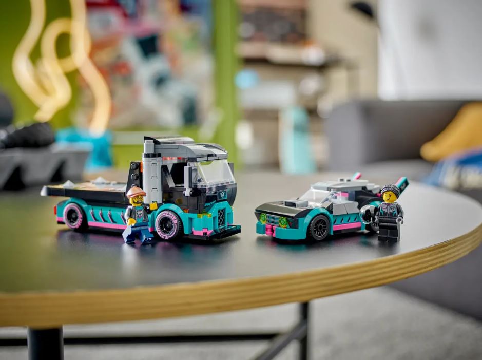 LEGO CITY - LA VOITURE DE COURSE ET LE CAMION PORTE-VOITURES #60406