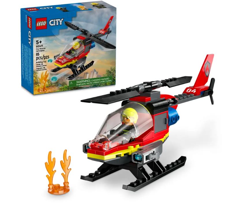 LEGO CITY - FIREFIGHTER RESCUE HELICOPTER #60411