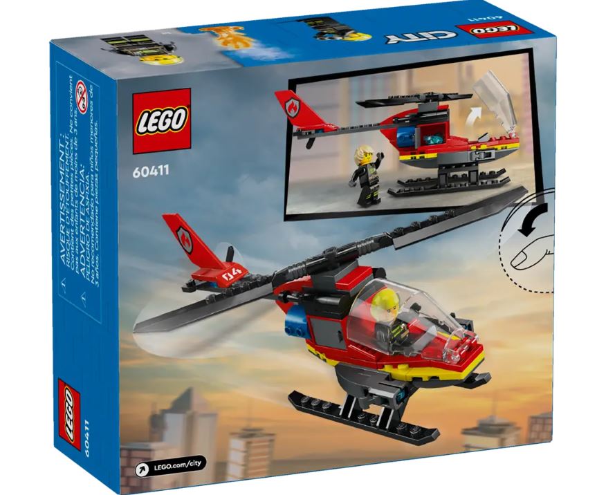 LEGO CITY - FIREFIGHTER RESCUE HELICOPTER #60411