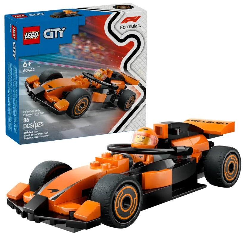 LEGO CITY - MCLAREN F1 RACE CAR WITH DRIVER #60442