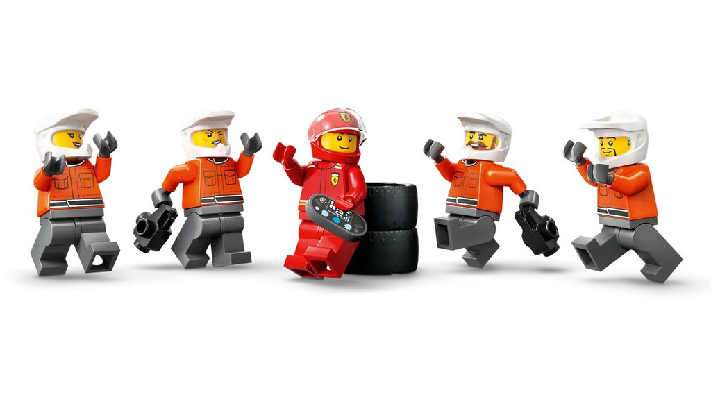 LEGO CITY - L'ARRÊT AU STAND DE F1 AVEC VOITURE FERRARI #60443