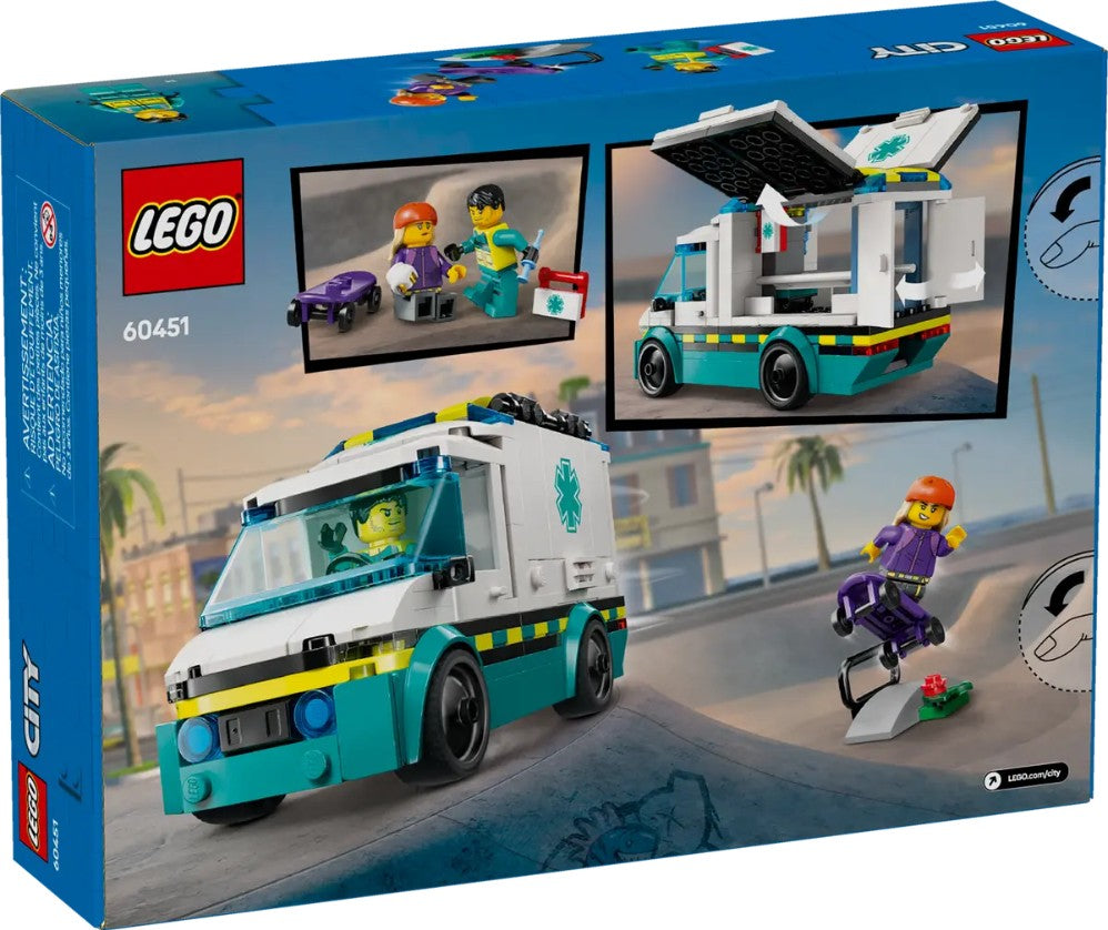 LEGO CITY - EMERGENCY AMBULANCE #60451
