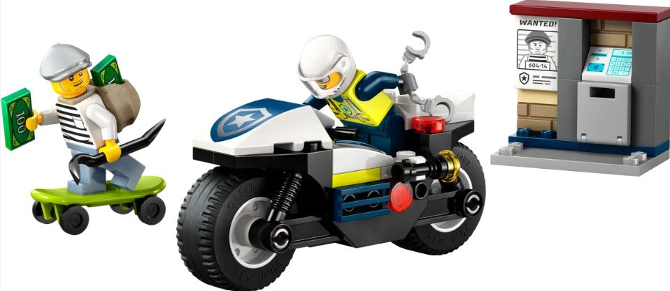 LEGO CITY POLICE - LA COURSE-POURSUITE EN MOTO DE POLICE #60455