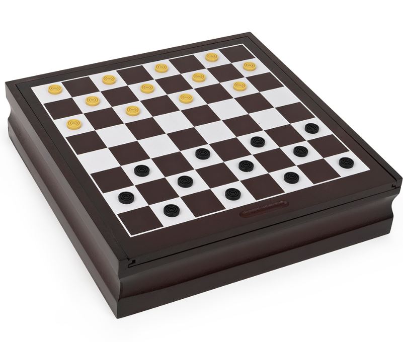 JEU BOÎTE DE BOIS - COFFRET DE 10 JEUX CLASSIQUE FAMILLE