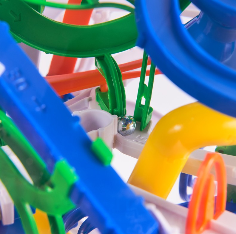 RUBIK'S TRACKS 125 LABYRINTHE GRAVITATIONNEL 3D (PERPLEXUS) - Version multilingue