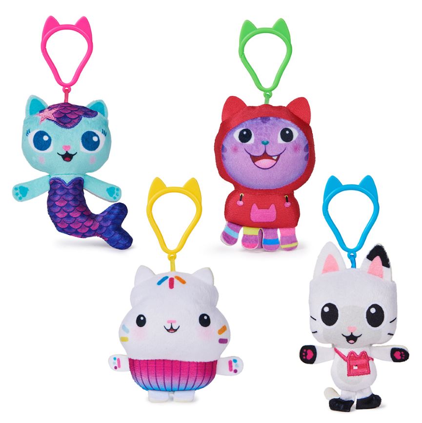 GABBY'S DOLLHOUSE - CLIP-ON PLUSH ASST