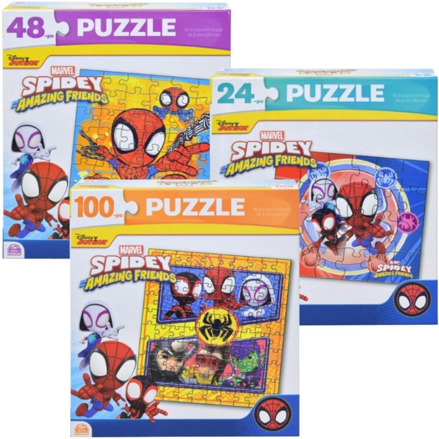 SPINMASTER CASSE -TÊTE 24 - 48 OU 100 PIÈCES - SPIDEY ET SES AMIS #70279 ASST