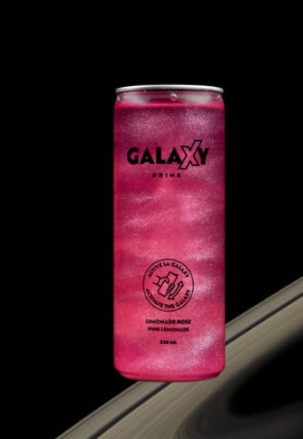 GALAXY DRINK - CANETTES LIMONADE ROSE - 330 ML