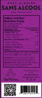 GALAXY DRINK - CANETTES LIMONADE ROSE - 330 ML