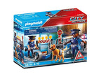 PLAYMOBIL CITY ACTION - POLICE ROADBLOCK #6878