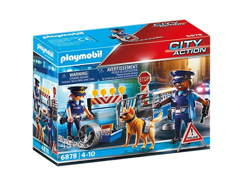 PLAYMOBIL CITY ACTION - POLICE ROADBLOCK #6878