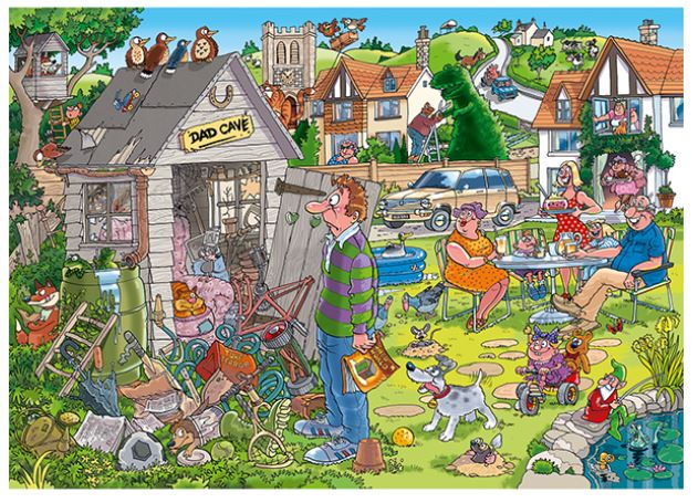 WASGIJ DESTINY NO 28 JIGSAW PUZZLE 1000 PIECES - DAD'S POTTERY SHED! #70-00335