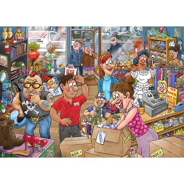 WASGIJ MYSTERY NO 29 BLUE JIGSAW 1000 PIECES - AN EMBARRASSING FIASCO! #70-00513