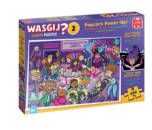 WASGIJ JUNIOR NO 2 CASSE-TÊTE 240 PIÈCES - POPCORN POWER-UP! #70-00807