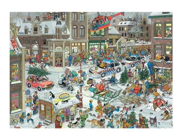 JUMBO CASSE-TÊTE 1000 PIÈCES - JVH NOËL (ARTISTE:JAN VAN HAASTEREN) #70-00599