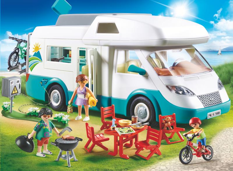 PLAYMOBIL FAMILY FUN - FAMILY AND CAMPER #70088