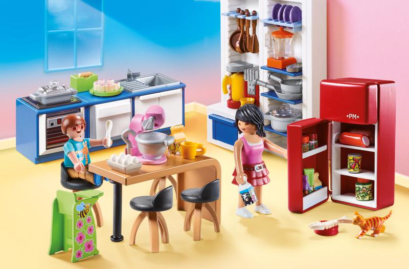 PLAYMOBIL DOLLHOUSE - FAMILY KITCHEN #70206