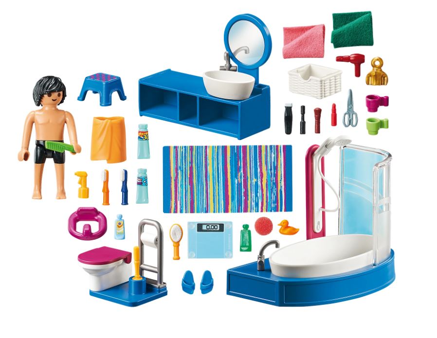 PLAYMOBIL DOLLHOUSE - BATHROOM WITH BATHTUB #70211