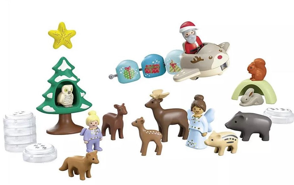 PLAYMOBIL JUNIOR - ADVENT CALENDAR - SANTA AND FOREST ANIMALS #70297