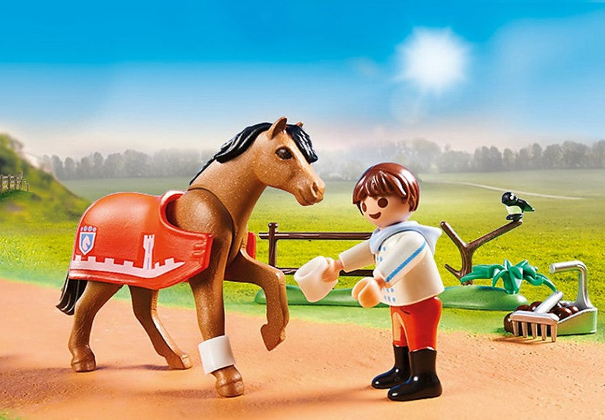PLAYMOBIL COUNTRY - CAVALIER ET PONEY CONNEMARA #70516