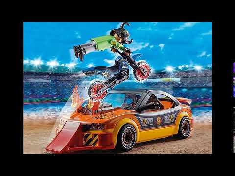 PLAYMOBIL - STUNT SHOW CRASH TEST CAR WITH DUMMY #70551