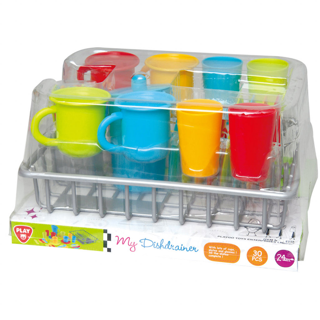 PLAYGO - DISH DRAINER AND DISHES 30 PIECES