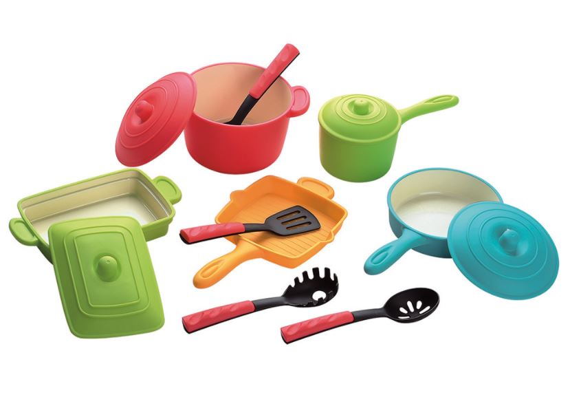 PLAYGO - BATTERIE DE CUISINE MODERNE 13 PIÈCES