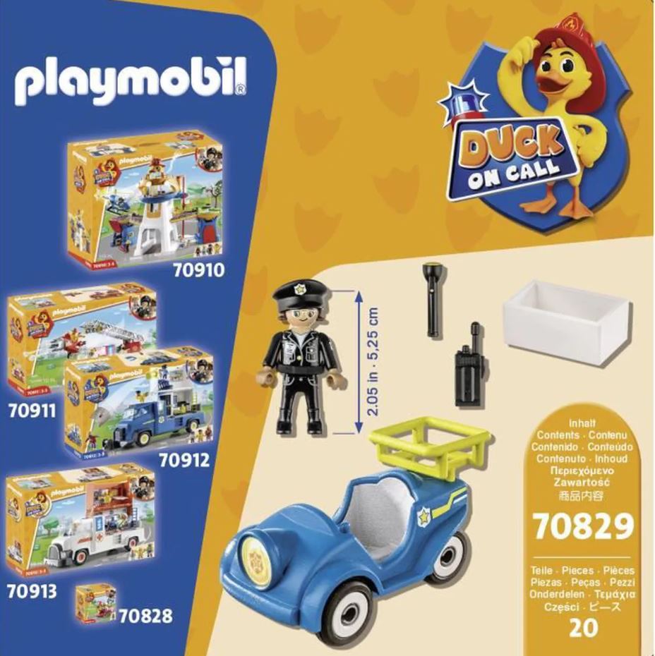 PLAYMOBIL DUCK ON CALL - D.O.C VOITURETTE DE POLICE #70829