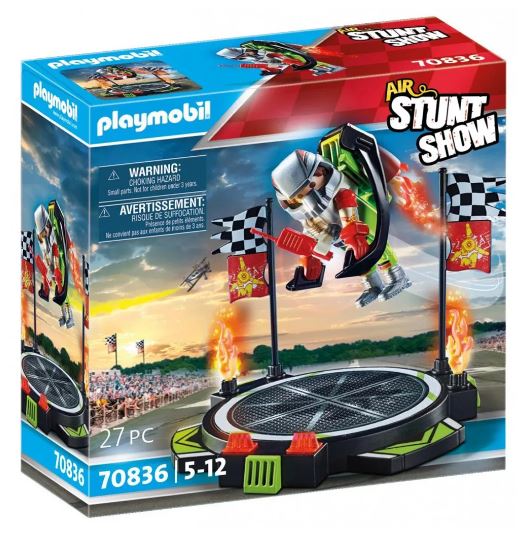 PLAYMOBIL AIR STUNTSHOW - PILOTE AVEC RÉACTEUR DORSAL #70836