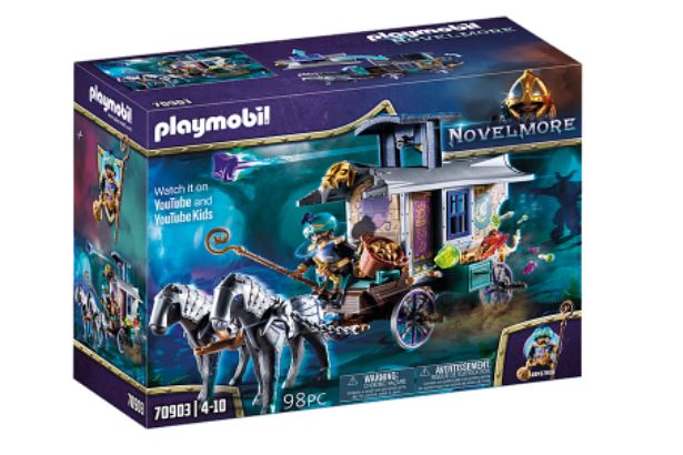 PLAYMOBIL NOVELMORE - VIOLET VALE - MARCHAND ET CHARIOT #70903