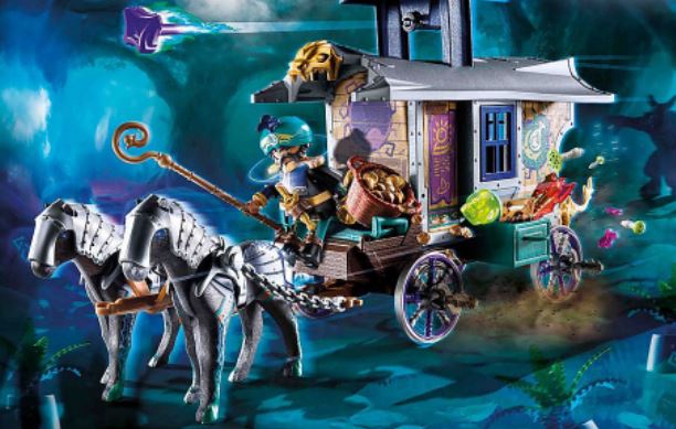 PLAYMOBIL NOVELMORE - VIOLET VALE - MARCHAND ET CHARIOT #70903