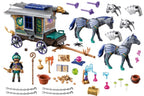 PLAYMOBIL NOVELMORE - VIOLET VALE - MARCHAND ET CHARIOT #70903