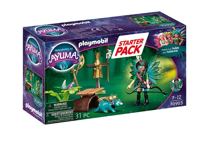 PLAYMOBIL AYUMA - STARTER PACK KNIGHT FAIRY AVEC RATON LAVEUR #70905